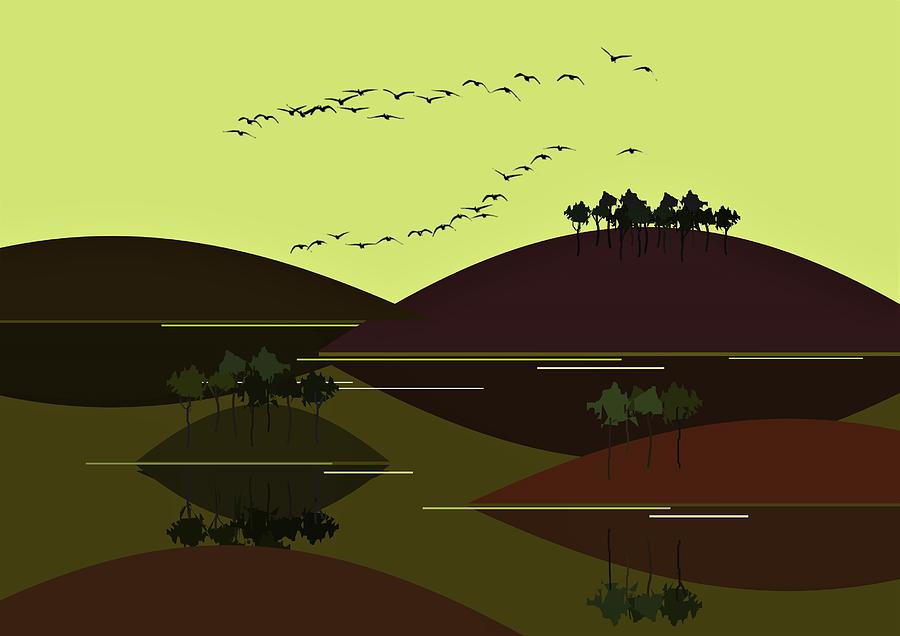 Migration Digital Art by Fatline Graphic Art Migration Digital Art by Fatline Graphic Art