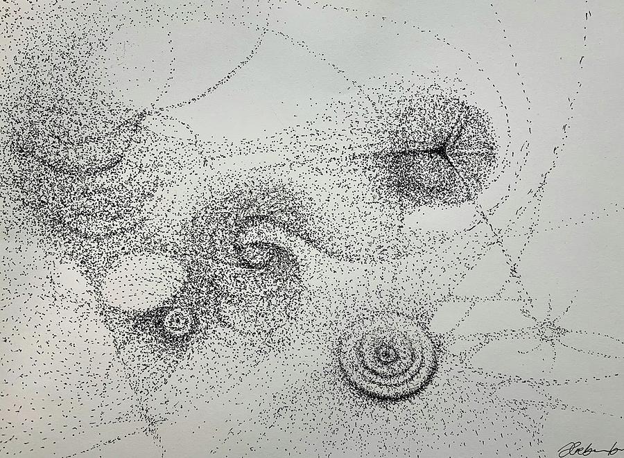 Migration Drawing by Franci Hepburn Migration Drawing by Franci Hepburn