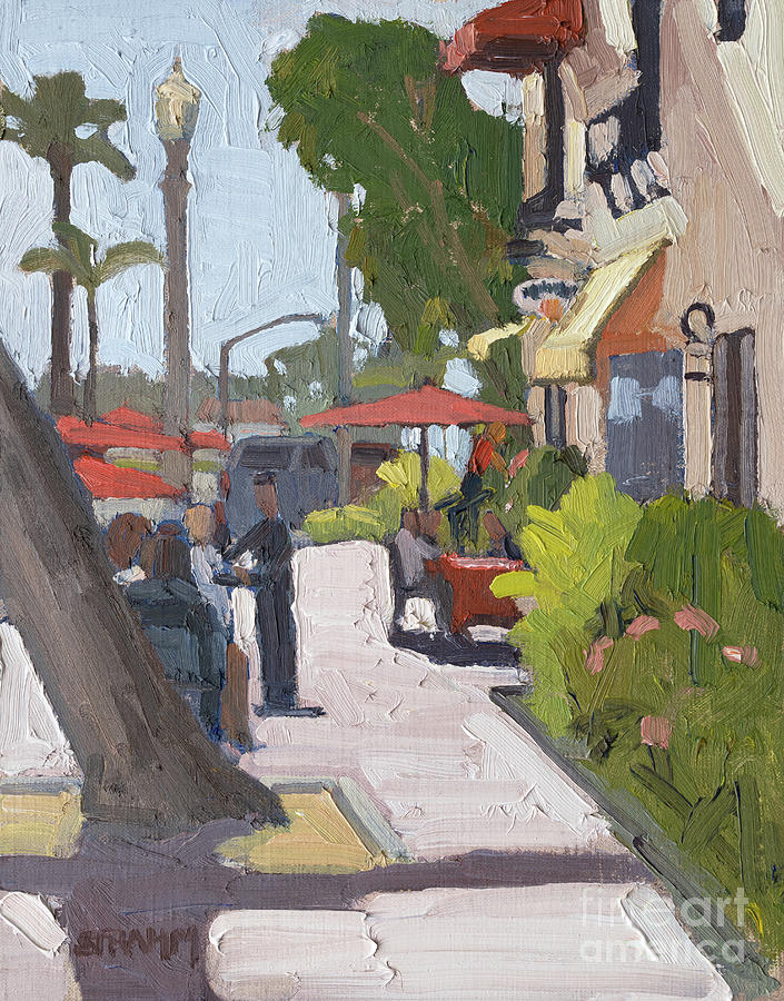 Miguels Cantina - Coronado, San Diego, California Painting by Paul Strahm