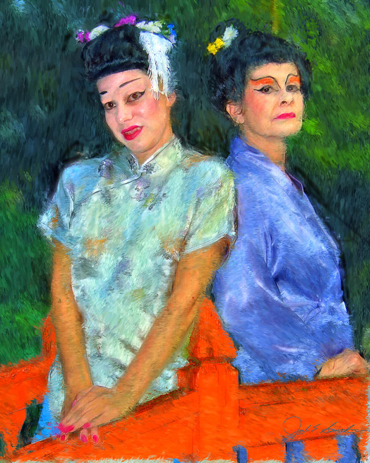 Mikado Ladies Painting by Joel Smith
