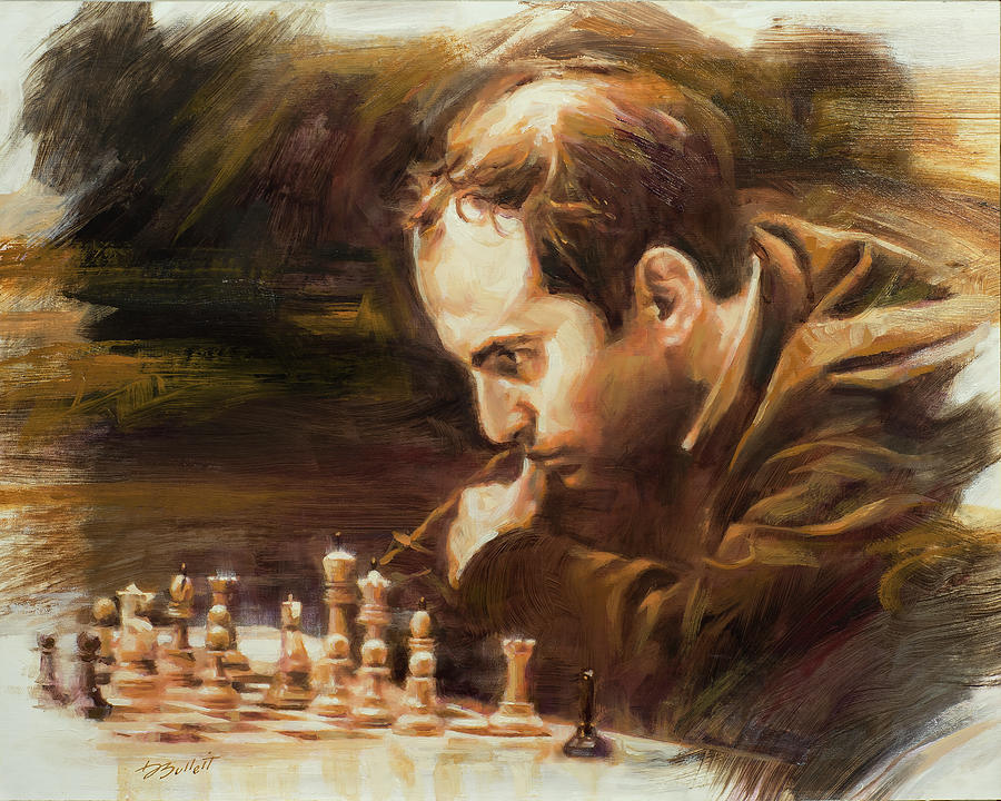 Mikhail Tal Chess Champion Metal Print by Dan Bulleit - Pixels