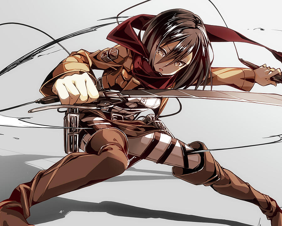 Mikasa Ackerman Titan Armored Titan Digital Art By Yoyo Yo 0640