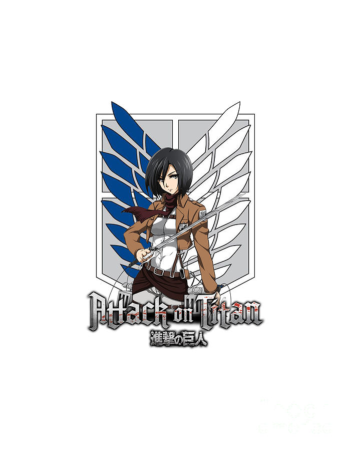 Mikasa Shingeki No Kyojin Survey Corp Logo Digital Art By Anime Store