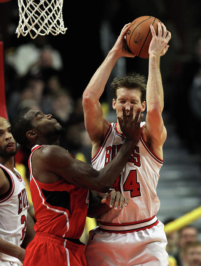 Mike Dunleavy and Paul Millsap Photograph by Jonathan Daniel