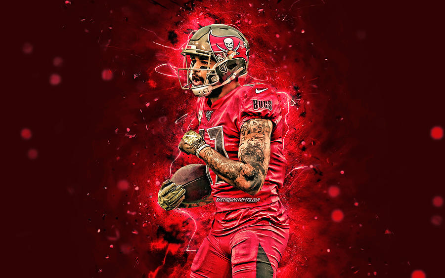 Mike Evans 4k wide receiver Tampa Bay Buccaneers american football NFL ...