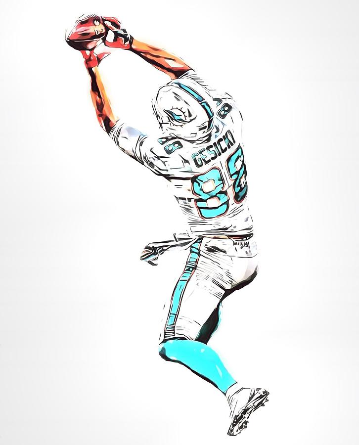 Dan Marino Miami Dolphins Jersey Number Art 2 Mixed Media by Joe Hamilton -  Pixels