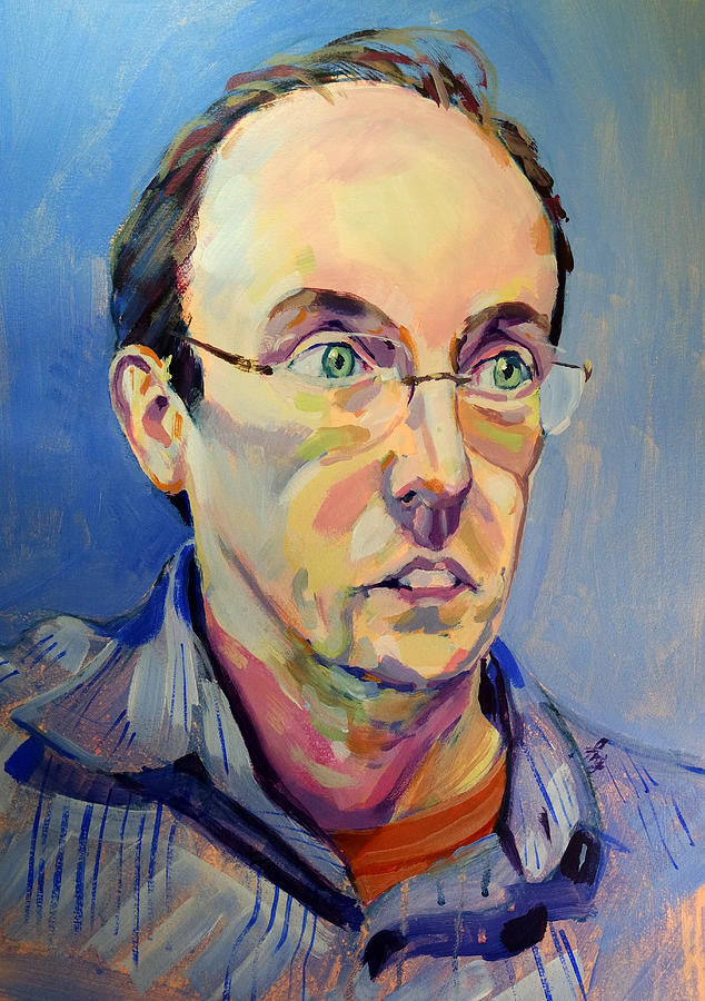 Mike Jory Artist Self Portrait Painting by Mike Jory