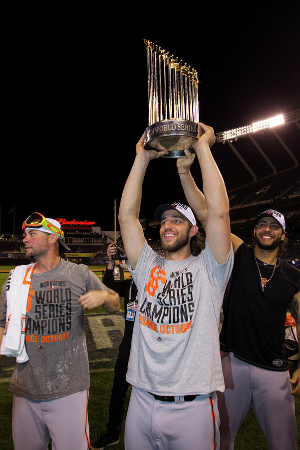 Mike Morse, Ryan Vogelsong, and Madison Bumgarner Photograph by Brad Mangin Mike Morse, Ryan Vogelsong, and Madison Bumgarner Photograph by Brad Mangin
