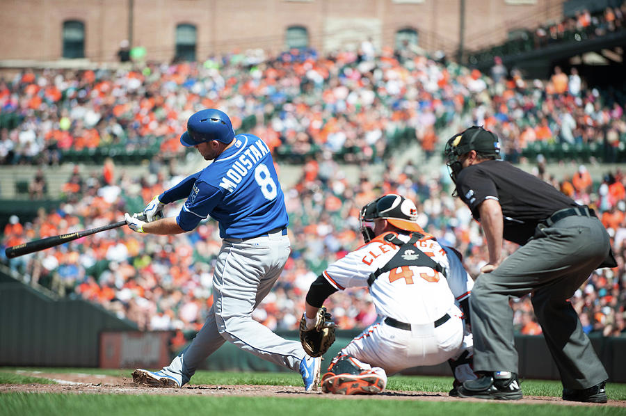 Mike Moustakas Photograph by Rob Tringali Mike Moustakas Photograph by Rob Tringali