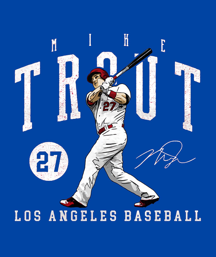 Mike Trout Game Digital Art by Kelvin Kent Fine Art America