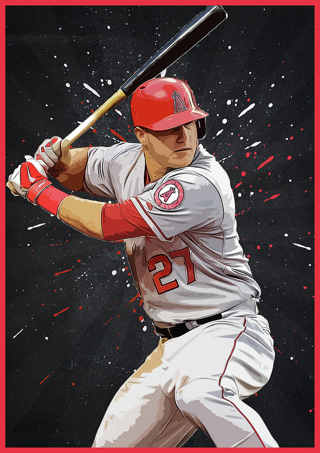 Mike Trout Art Print by Scott Weigner - Fine Art America