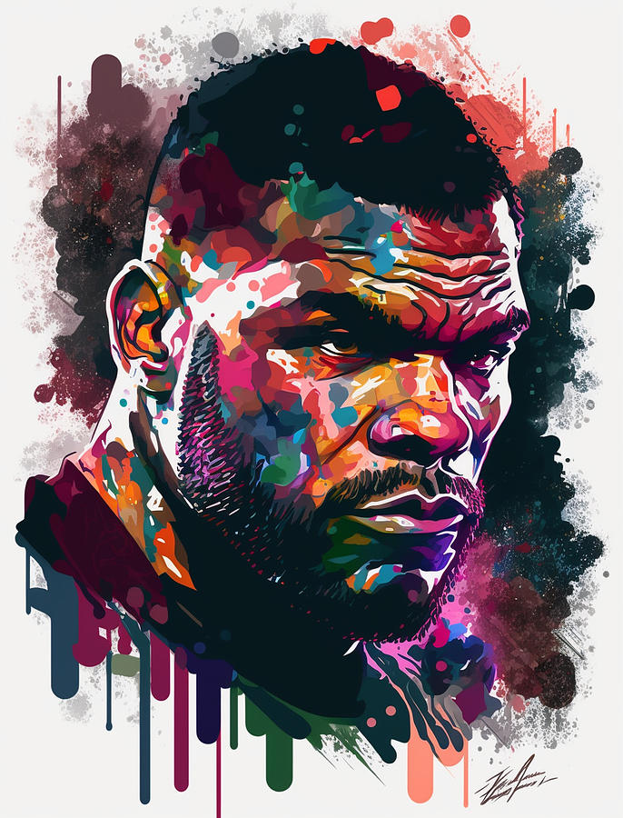 Mike Tyson -02 Digital Art By Thuy Dinh Thi - Fine Art America