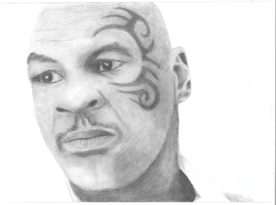 Mike Tyson Drawing by Dana E M