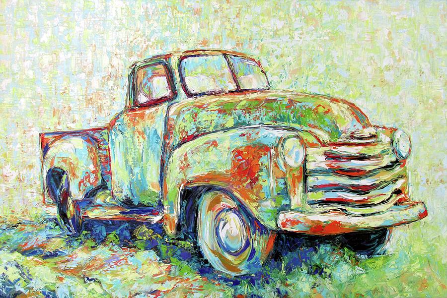 Mikes Pickup Painting by Kathleen Steventon