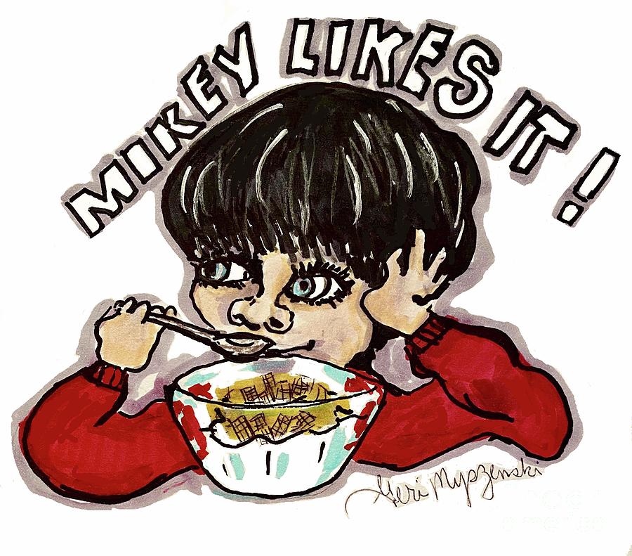 Mikey Likes It  Life Cereal Mixed Media