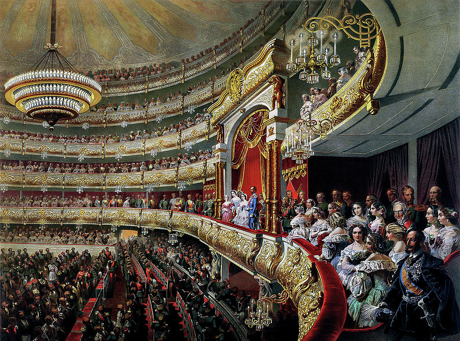 Mikhail Zichy The Performance in Moscow's Bolshoi Theatre on the ...