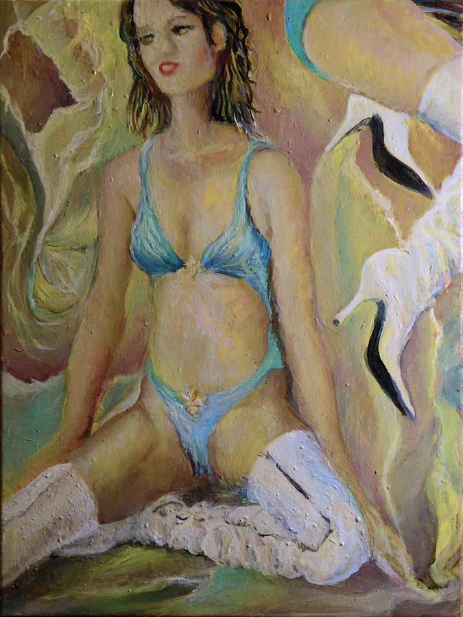 Miki 2-1 Painting by Jean-Marc Robert