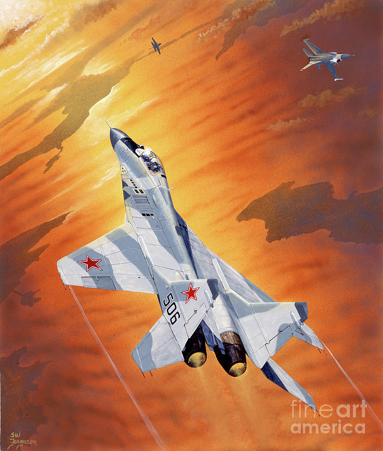 Mikoyan MiG-29 Painting by Steve Ferguson