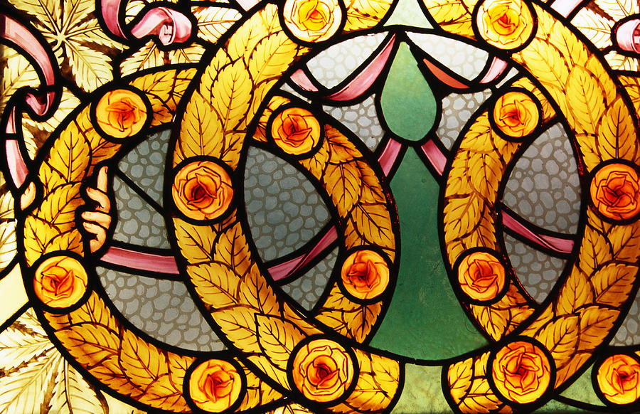 Miksa Roth stained glass window, Erszebetvaros. Photograph by Lonely Planet