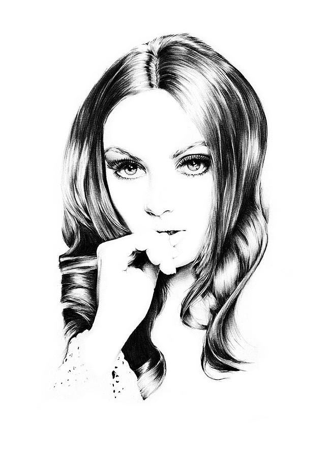 Hollywood Drawing - Mila Kunis by Dirk Richter