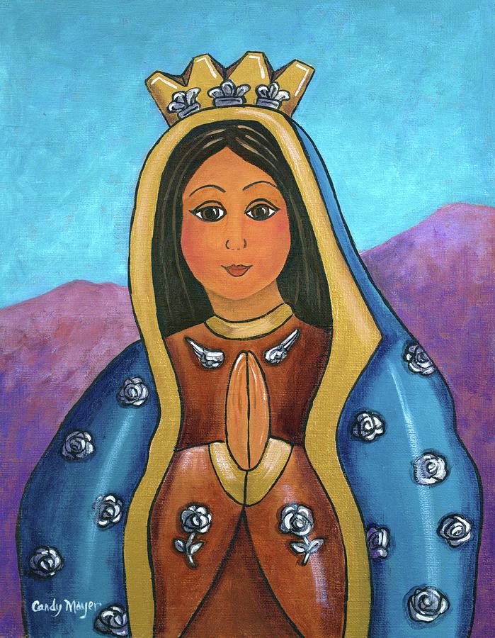Milagro Guadalupe Painting by Candy Mayer