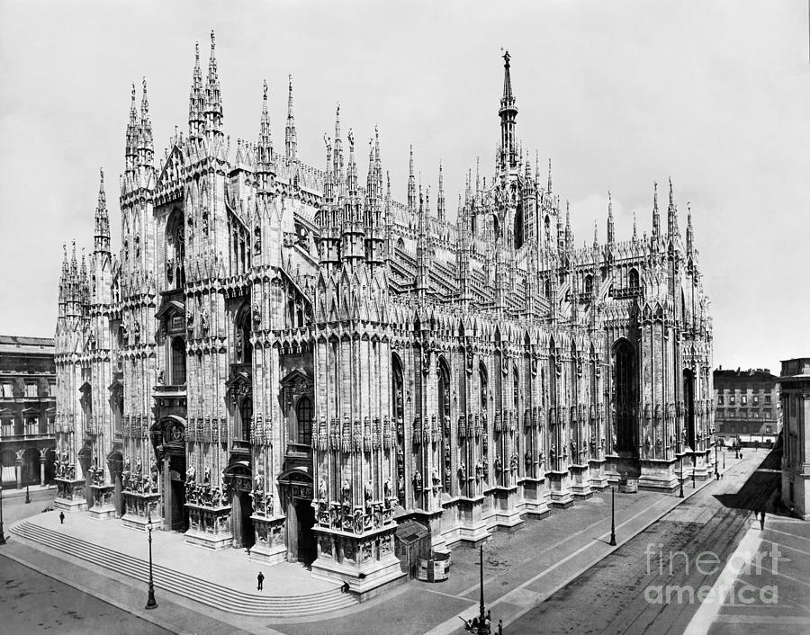 Milan Cathedral, c1905 Photograph by Granger