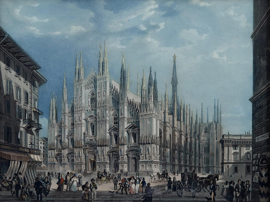 Milan Cathedral Painting by Lombard artist - Fine Art America