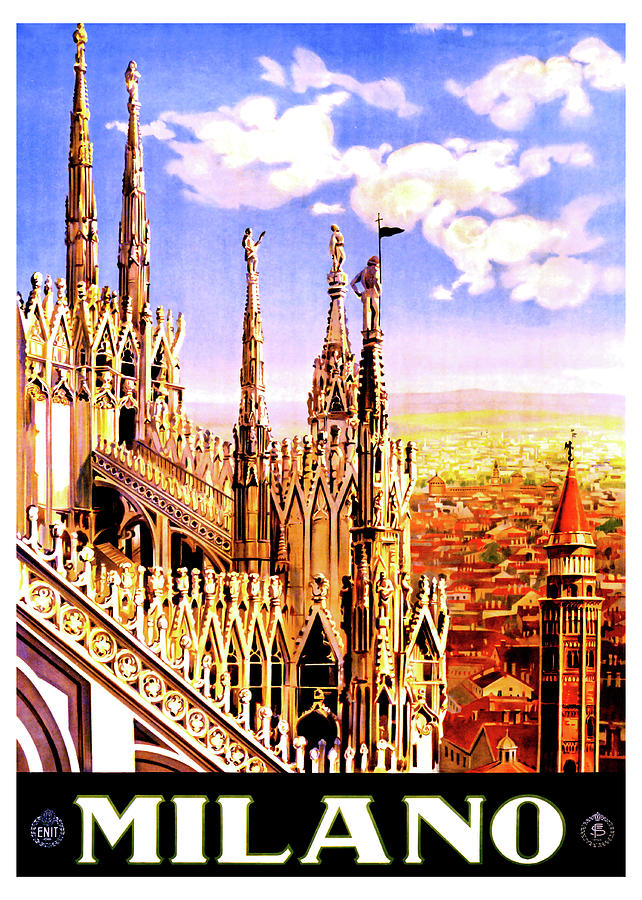 Milan Cathedral Painting by Long Shot