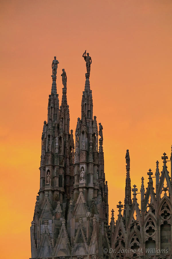 Milan Du0mo Spires Photograph by Dr Janine Williams