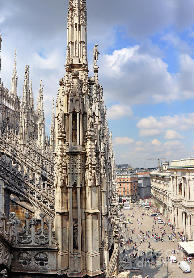 Milan Duomo Spires and Statues  7717 Photograph by Jack Schultz