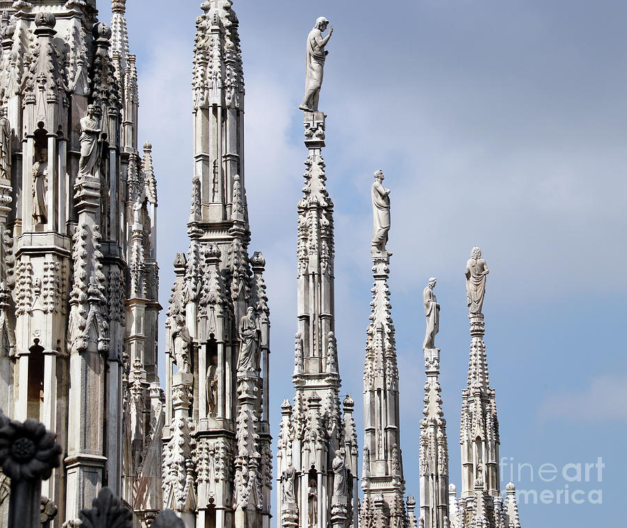 Milan Duomo Spires and Statues  7725 Photograph by Jack Schultz