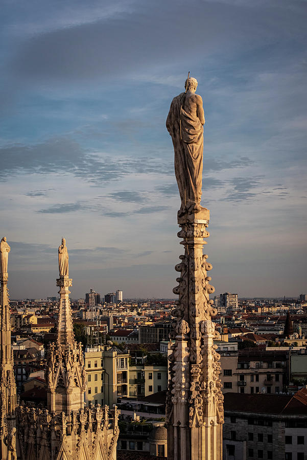Milan-guarding The City  Photograph by Judy Wolinsky