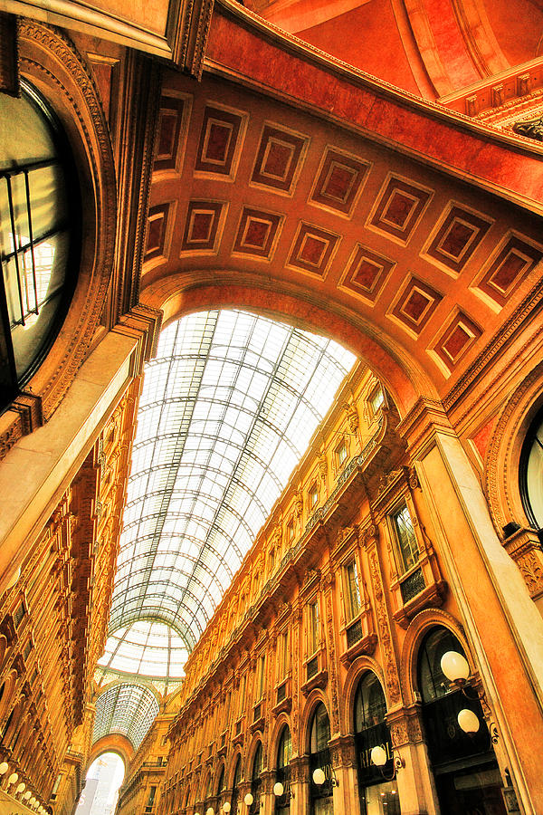 Milan, Italy - March 18, 2010 - Galleria Vittorio Emanuele II Photograph by Bhidethescene
