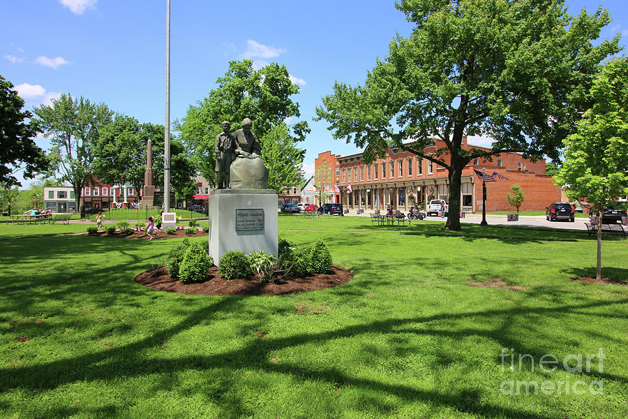 Milan Square Statue of Young Thomas Edison 6693 Photograph by Jack Schultz