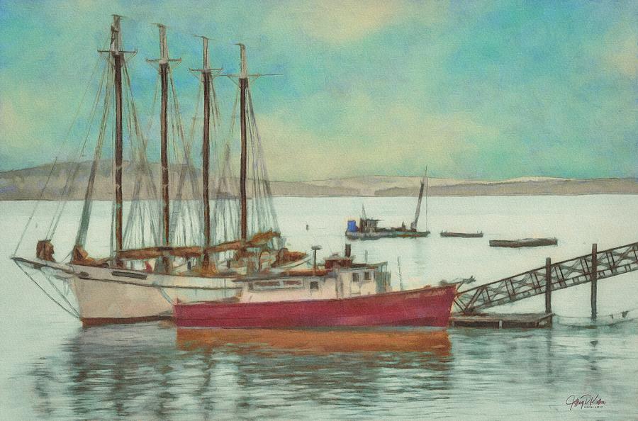 Mild Maine Morn Painting