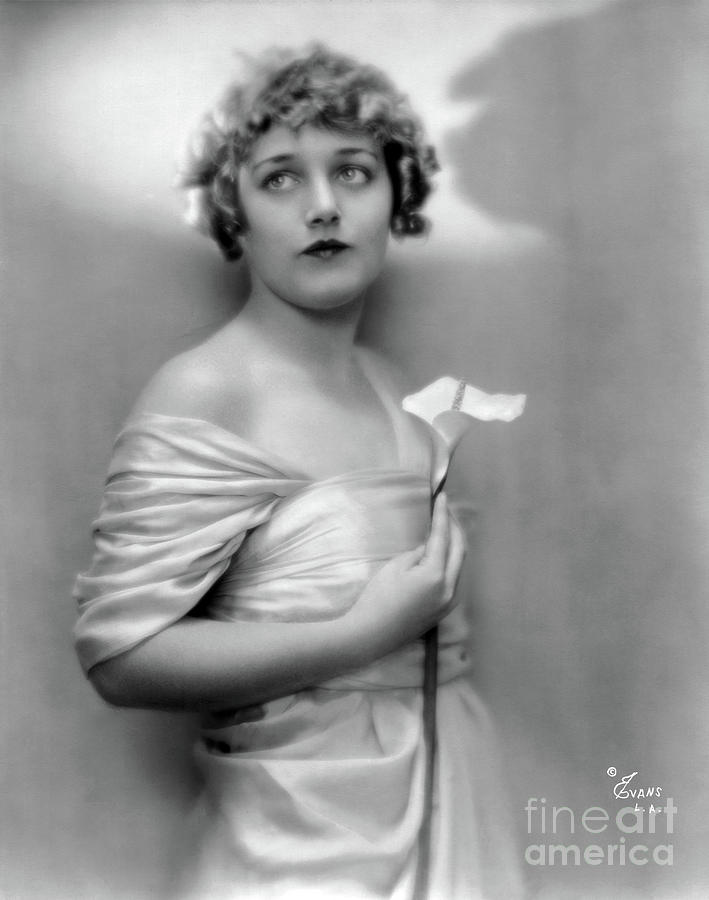 Mildred Davis - Harold Lloyds wife and co-star Photograph by Sad Hill - Bizarre Los Angeles Archive