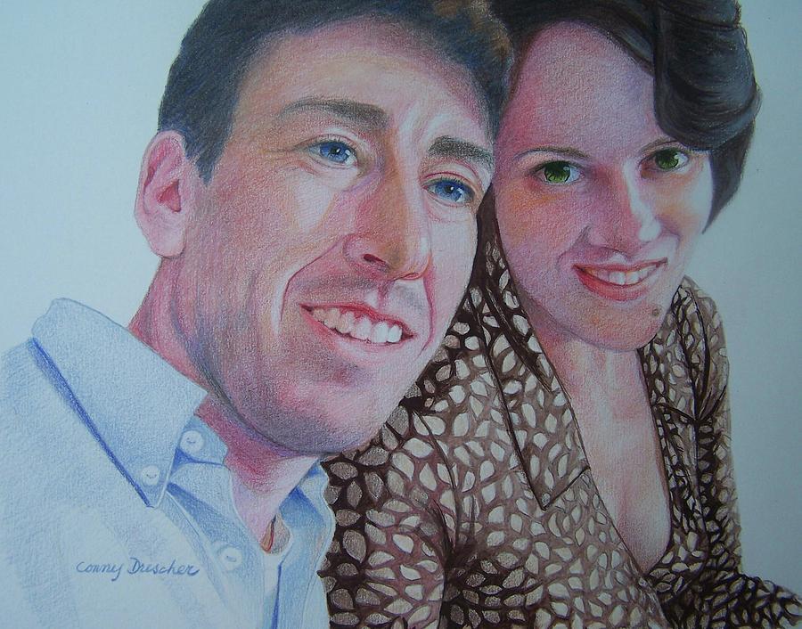 Miles and Leslie Mixed Media by Constance DRESCHER