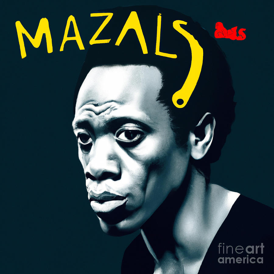 Miles Davis Masals Mixed Media by Bencasso Barnesquiat