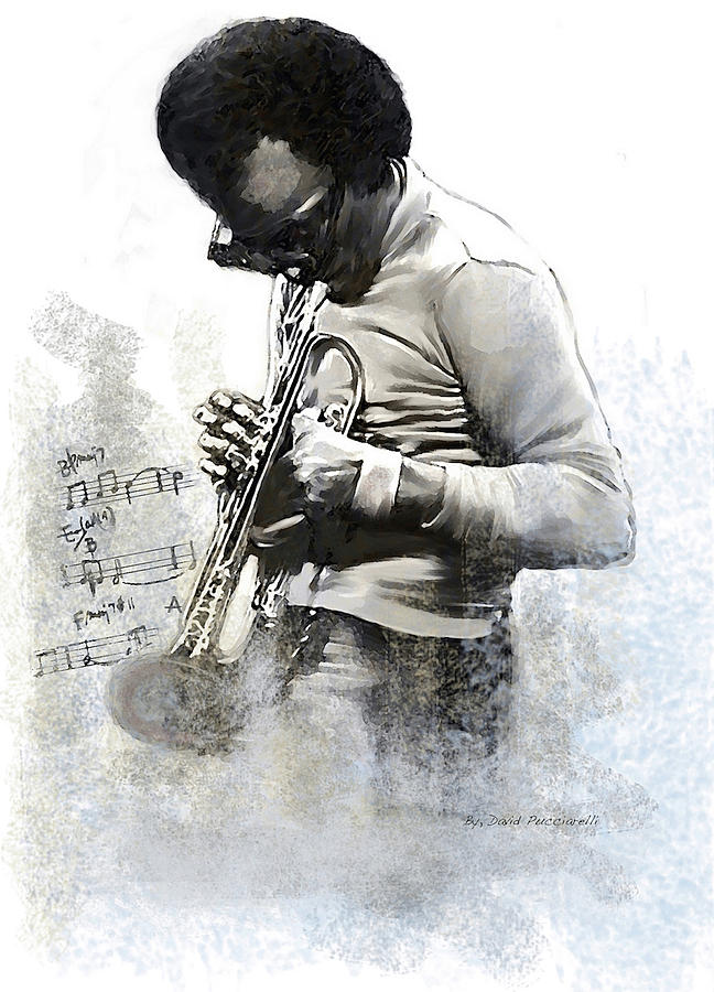 Miles Davis Miles From Now Painting by Iconic Images Art Gallery David Pucciarelli
