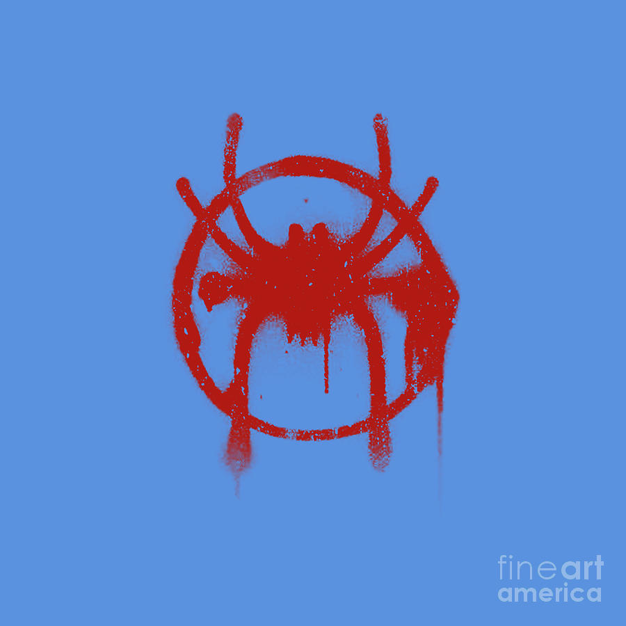 Miles Morales Spider Symbol Drawing by Erik Thamrin | Fine Art America