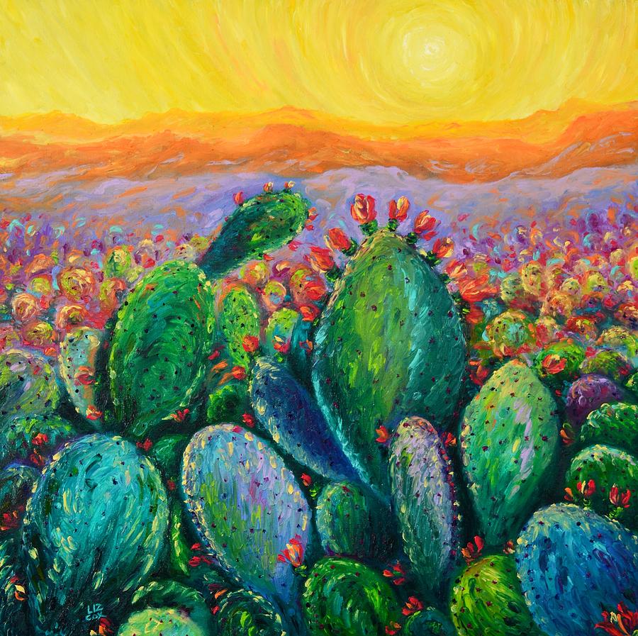 Miles Of Thorns Painting by Elizabeth Cox