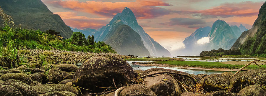 Milford Sound Sunset Photograph by John Marr
