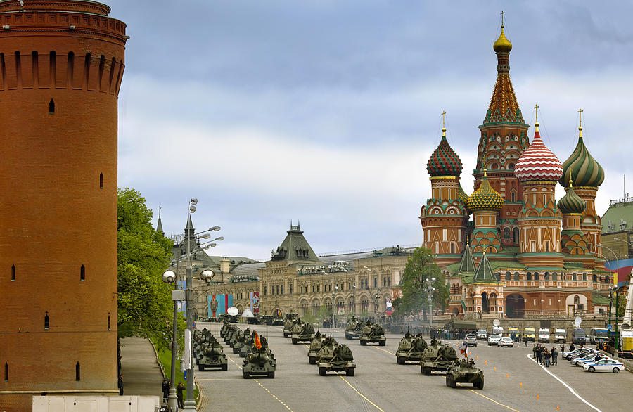Military parade in Moscow, Russia Photograph by Mordolff