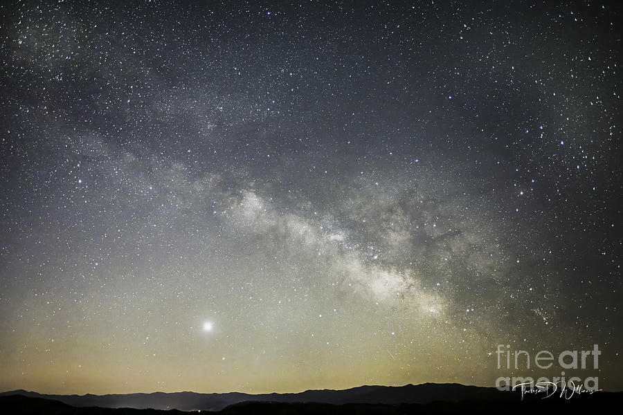 Milk Way Over the Smoky Mountains Photograph by Theresa D Williams