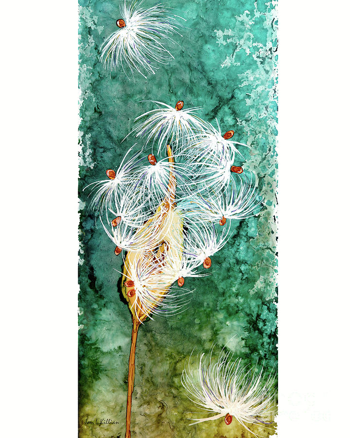 Milkweed Magic Painting by Jan Killian
