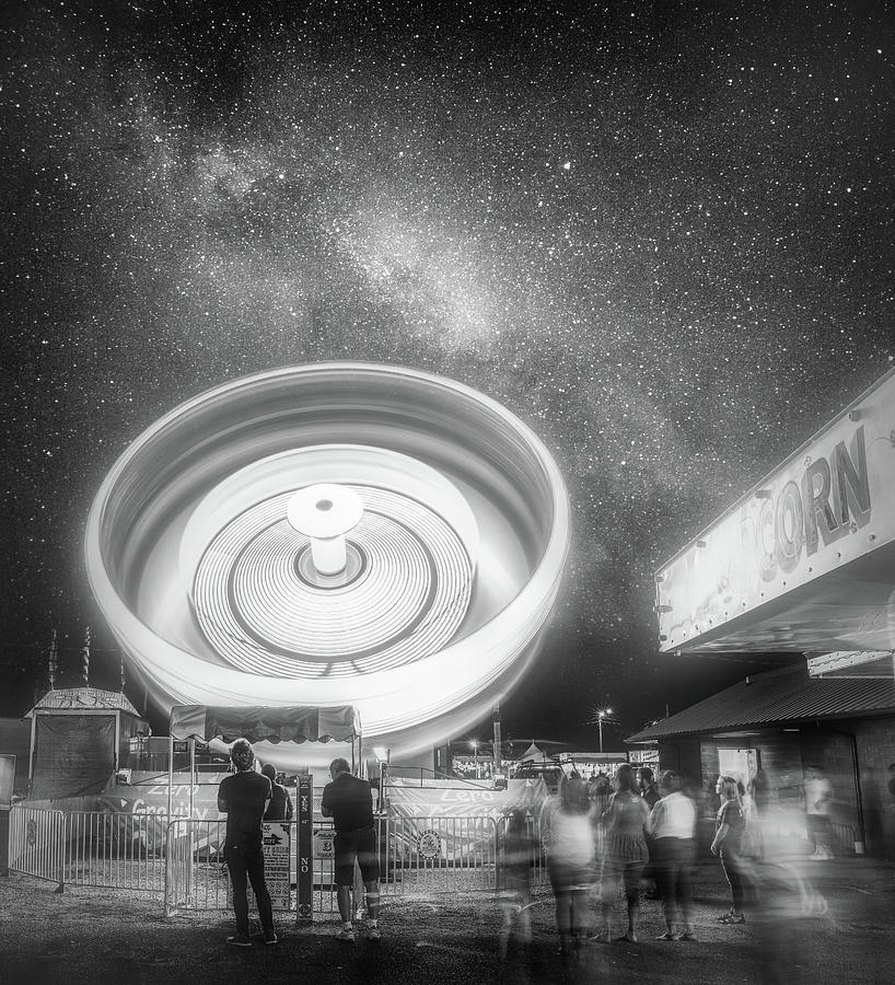 Milky Way Amusement Park Photograph by Dan Sproul