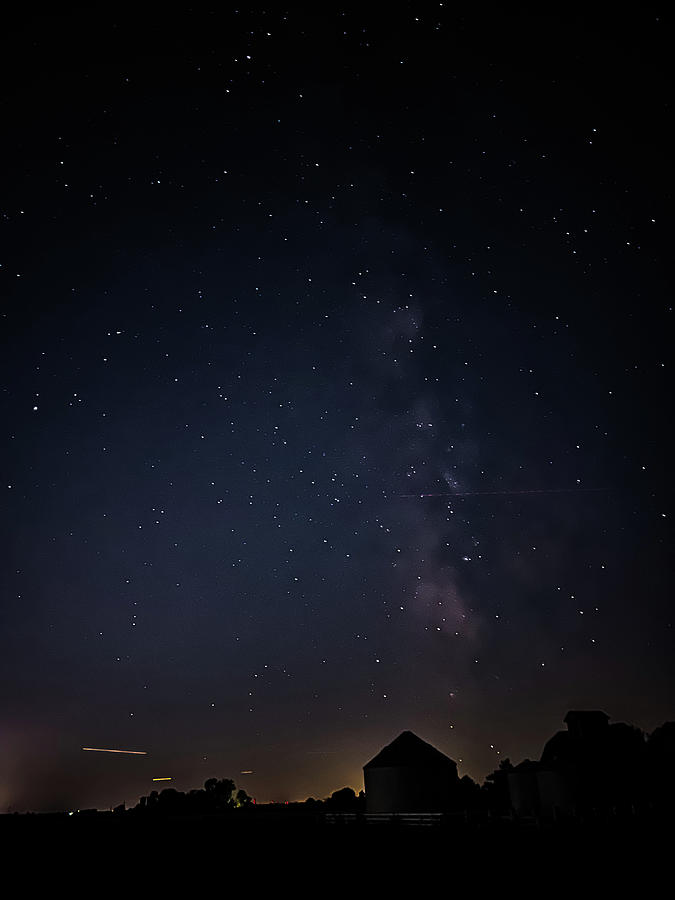 Milky Way and city Glow Photograph by Timothy Longtin | Fine Art America