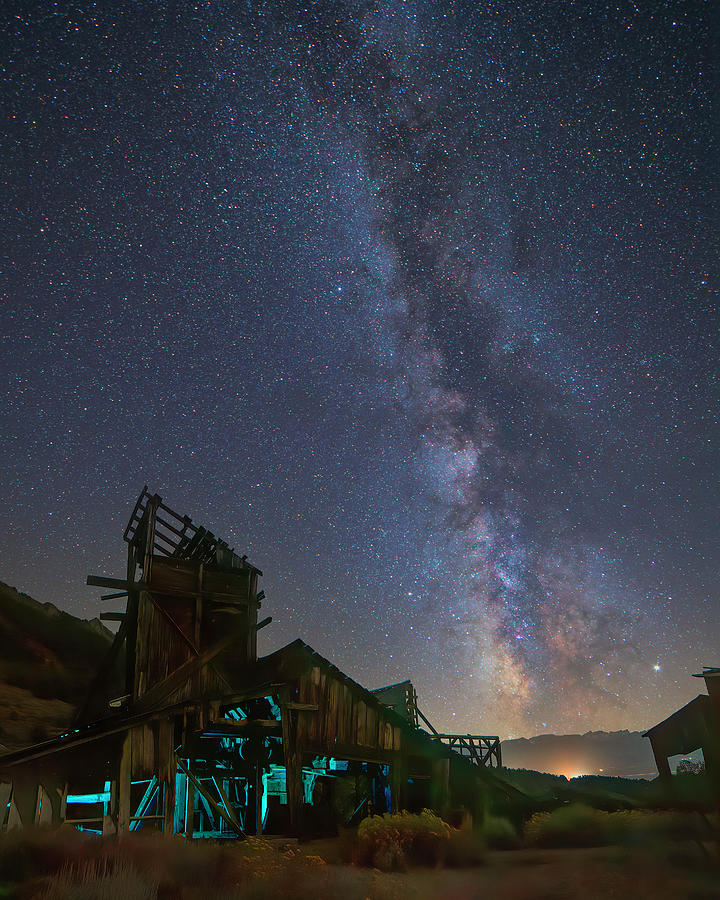 Milky Way and Gold Mine 2 Photograph by Lindsay Thomson
