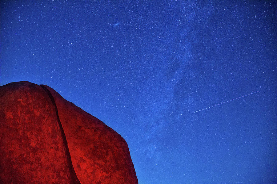 Milky Way and Jumbo Rocks Photograph by Kunal Mehra