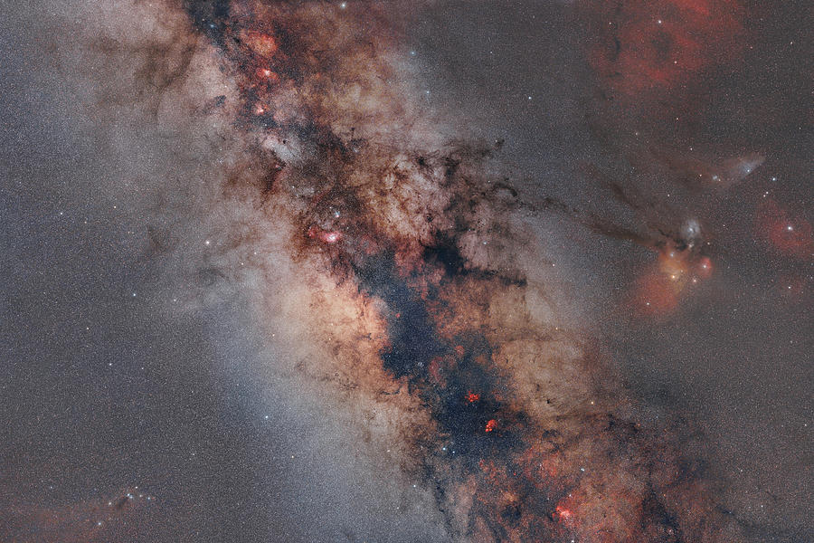 Space Photograph - Milky Way and Rho Ophiuchi Mosaic by Dennis Sprinkle